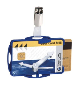 Durable Duo Security Pass Holder Blue